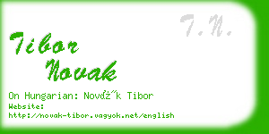 tibor novak business card